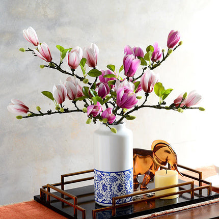 Peekaboo Studio Magnolia Artificial Flower Decoration - Realistic & Du