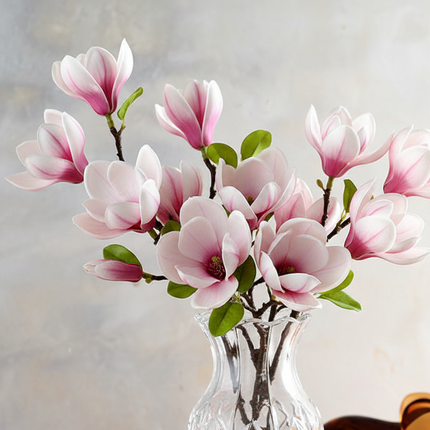 Peekaboo Studio Magnolia Artificial Flower Decoration - Realistic & Du