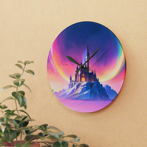 Elite Château Wall Clocks - Stylish Round and Square Designs, Various Sizes | Colorful Prints, Convenient Hanging Slot