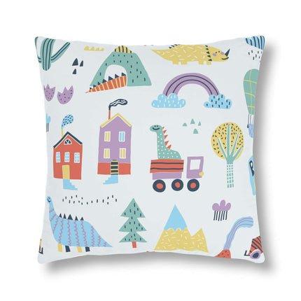 Colorful Nordic Floral Kids' Outdoor Waterproof Cushion Collection - Fun Zippered Pillows for Playtime Excitement