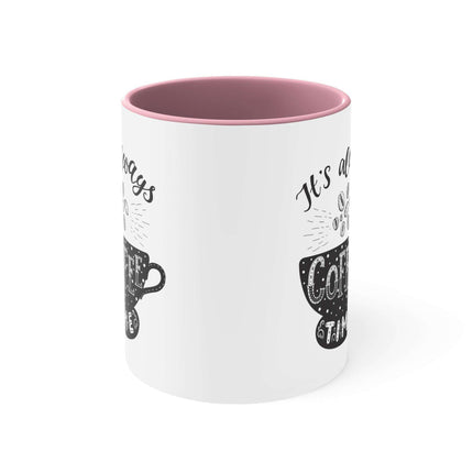 Personalized Colorful Ceramic Coffee Mug - 11oz Two-Tone Design