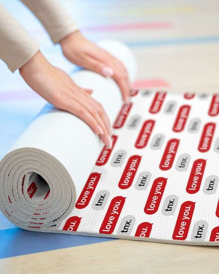 Elegant Valentine's Day Foam Yoga Mat - Transform Your Mindful Journey