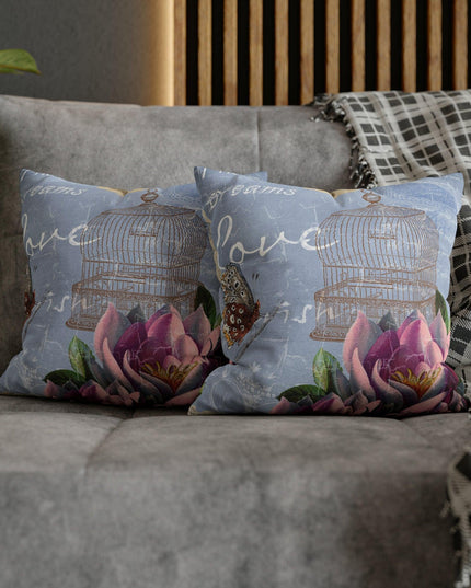 Elegant Shabby Chic Throw Pillow Cover - Enhance Your Home Decor