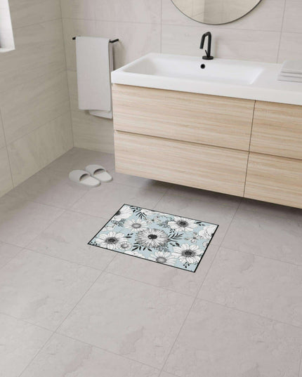 Elegant Floral Executive Area Rug with Enhanced Safety Features