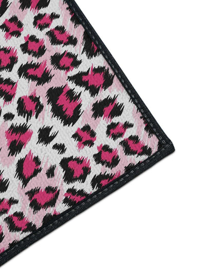 Stylish Pink Leopard Print Area Rug for a Trendy Home Refresh