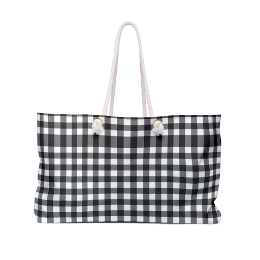 Checked Voyageur Weekender Tote Bag - Exclusively Yours for Stylish Escapes