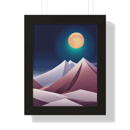 Celestial Harmony Framed Night Sky Artwork - Sustainable Chic for Your Living Space