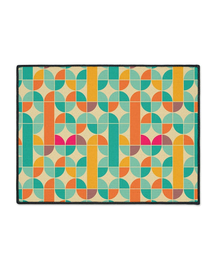 Sophisticated Non-Slip Geometric Polyester Area Rug