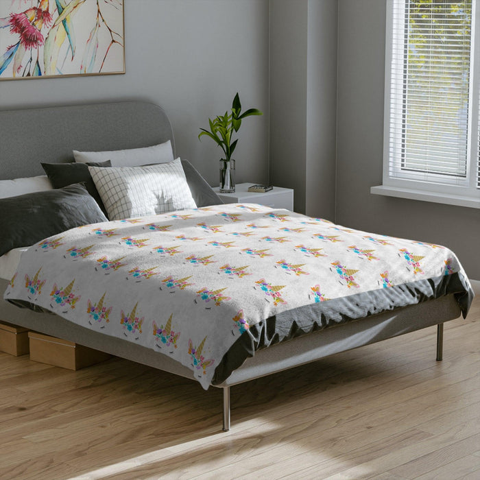 Luxurious Stitched Minky Fleece Blanket for Cozy Elegance