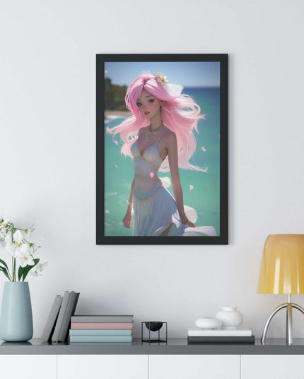 Eco-Conscious Mermaid Art Set with Sustainable Framing