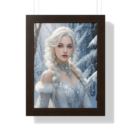 Winter Wonderland Puppy Framed Gaming Art - Sustainable Decor for Your Home
