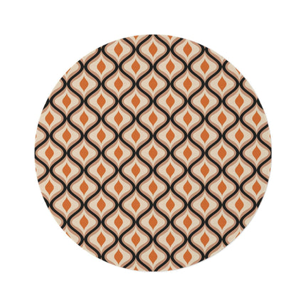 Vibrant Retro Circle Chenille Rug - Luxe Softness & Eye-Catching Designs