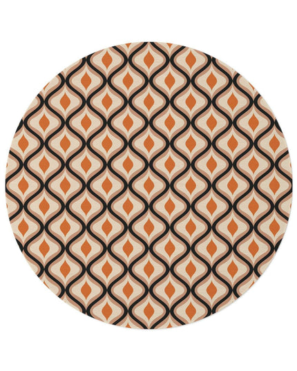 Vibrant Retro Circle Chenille Rug - Luxe Softness & Eye-Catching Designs