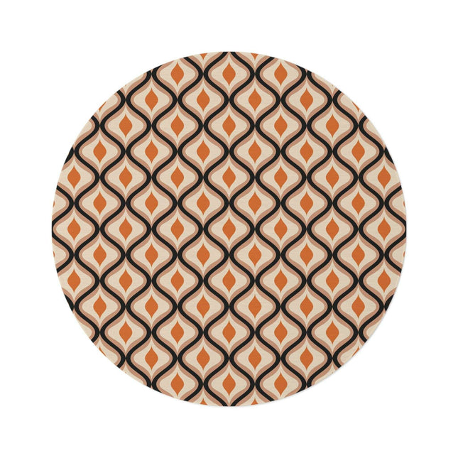 Vibrant Retro Circle Chenille Rug - Luxe Softness & Eye-Catching Designs