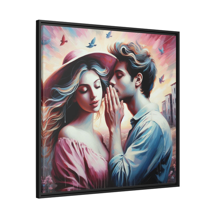 Whispering Charm - Valentine Matte Canvas Print by Maison d'Elite