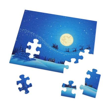 Customizable Family Jigsaw Puzzle Set in Stylish Metal Tin - Made in the USA for Quality Time