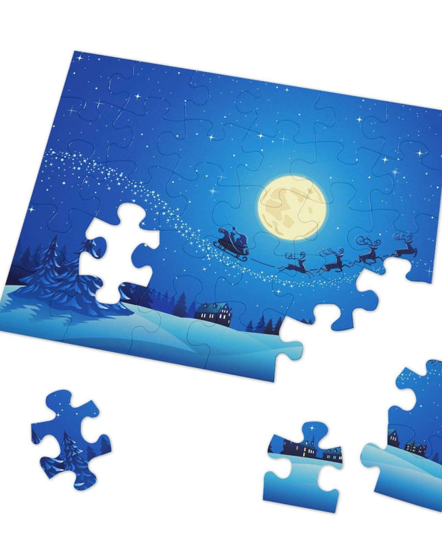 Customizable Family Jigsaw Puzzle Set in Stylish Metal Tin - Made in the USA for Quality Time