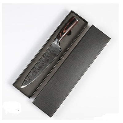 Damascus Pattern Slicing Knife 7Cr17 Stainless Steel Razor Sharp Kitchen Knife