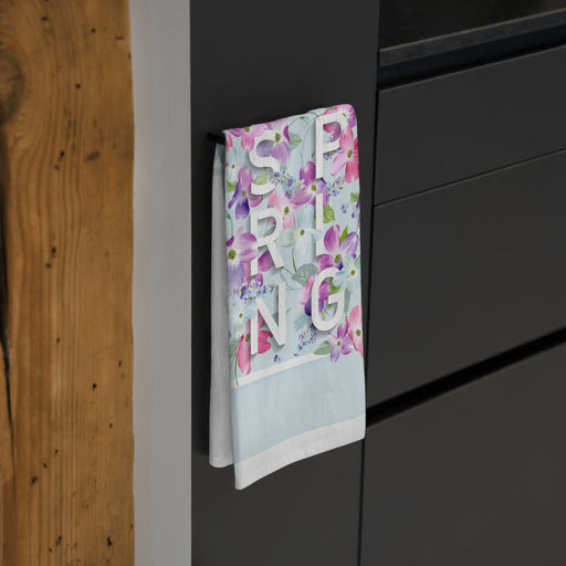 Elegant Spring Cotton Kitchen Towel - Bespoke Chic for Sophisticated Homes