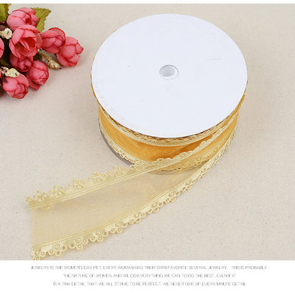 Peekaboo Studio Ultrasonic Mesh Lace Ribbon - Durable Polyester Materi