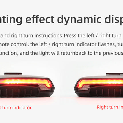 Brake Light Laser Tail Light For Bicycle With Auto Day Night Sensor