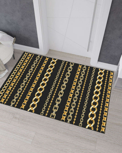 Gilded Links Custom Luxury Floor Rug - Redefine Your Interior Style
