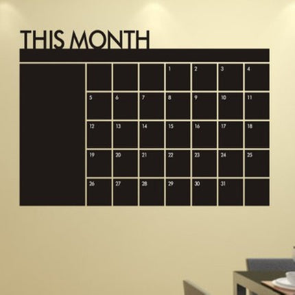 Monthly Calendar Chalkboard Wallpaper For Home Office Organization And Notes