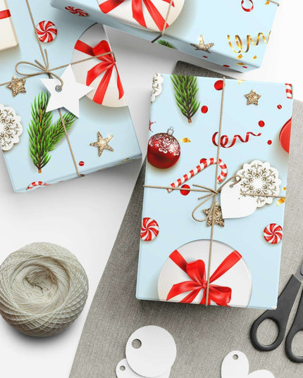 Personalized Elegant Holiday Gift Wrap - Custom Matte & Satin Options