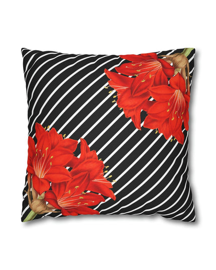 Luxurious Double-Sided Floral Pillow Cover with Zipper Closure