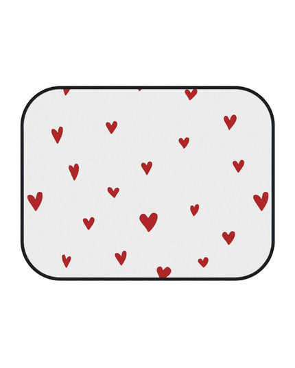 Elegant Customizable Heart Shaped Car Mats - Luxury Edition