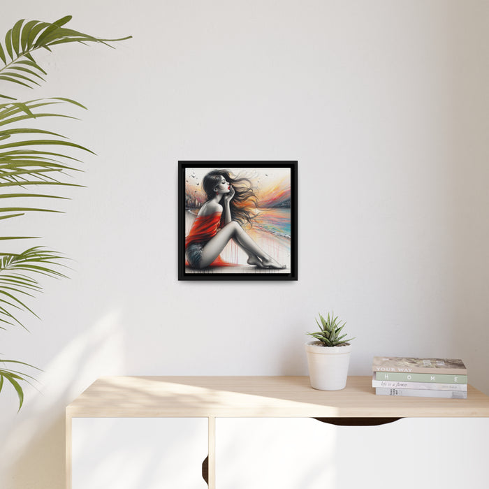 Elegant Lady - Valentine Matte Canvas Art Frame for Home Decor
