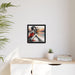 Chic Lady - Valentine Matte Canvas Wall Art with Pinewood Frame for Home Interiors