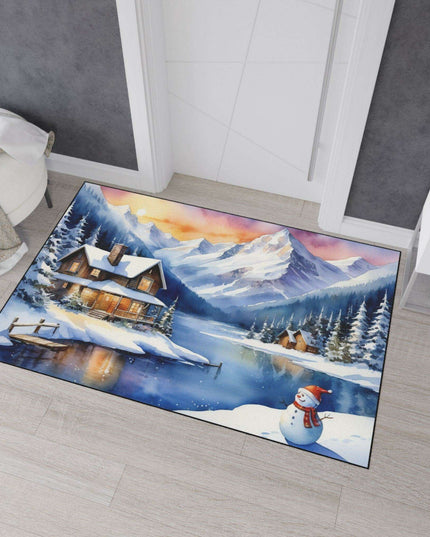 Personalized Luxury Polyester Area Rug with Anti-Slip Backing