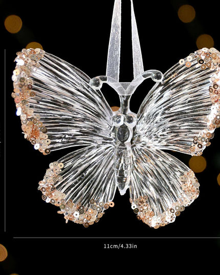 Christmas Decorations Sequined Acrylic Pendant