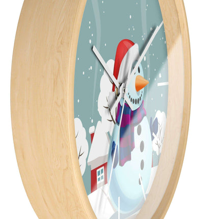 Elegant Wooden Framed Wall Clock - A Perfect Addition to Upscale Decor