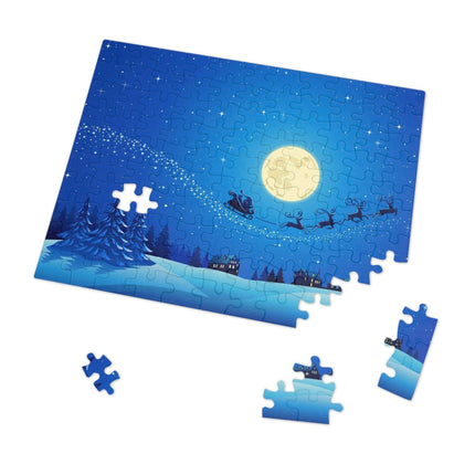 Customizable Family Jigsaw Puzzle Set in Stylish Metal Tin - Made in the USA for Quality Time