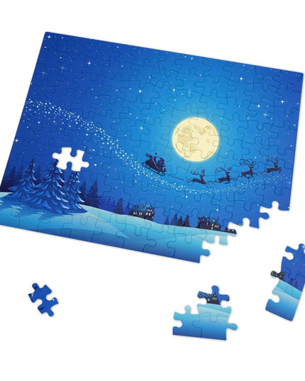Customizable Family Jigsaw Puzzle Set in Stylish Metal Tin - Made in the USA for Quality Time