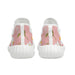 Roy Pink Floral Ladies' Mesh Knit Sneakers - Trendy & Cozy