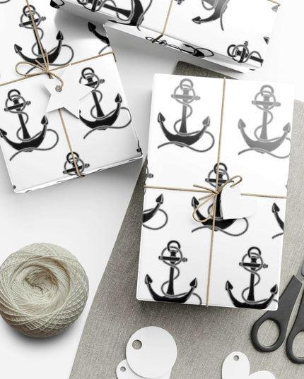 Artisan Anchor Gift Wrap Paper for Premium Gift Presentation