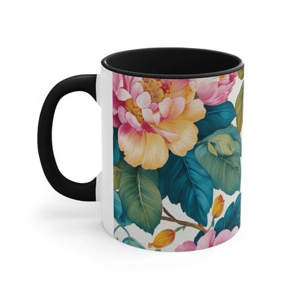 Chic Kireiina Two-Tone Ceramic Coffee Cup - Eye-Catching 11oz Mug