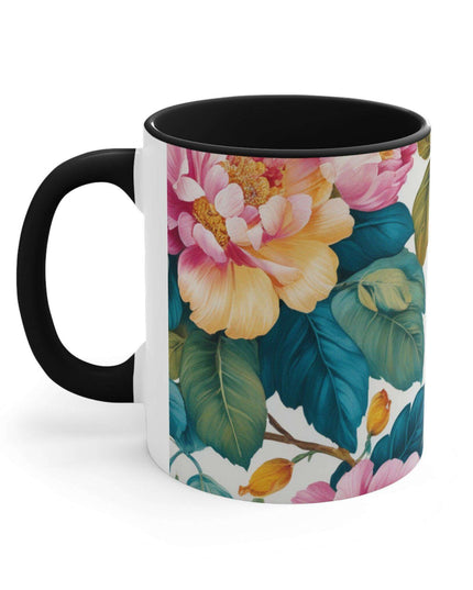 Chic Kireiina Two-Tone Ceramic Coffee Cup - Eye-Catching 11oz Mug
