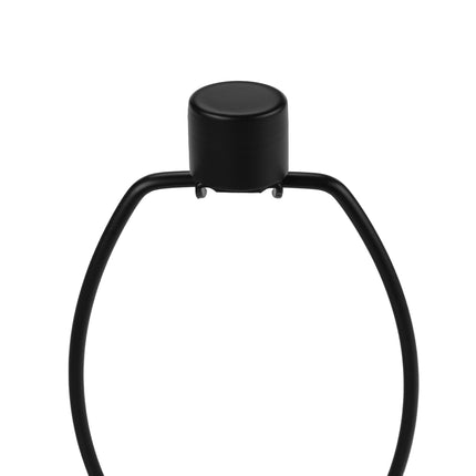 Room & Decor 28"H Contemporary Black Metal Table Lamp with Black Shade