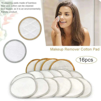 Eco-Friendly Velvet & Bamboo Charcoal Makeup Remover Pads Set