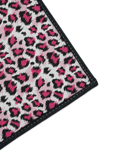 Stylish Pink Leopard Print Area Rug for a Trendy Home Refresh