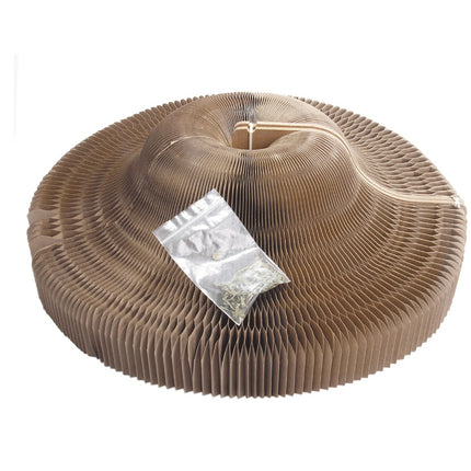 Cat Scratching Board Curved 50cm Diameter Corrugated Paper