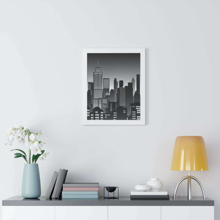 Eco-Chic Luxe Vertical Art Print with Sustainable MDF Frame