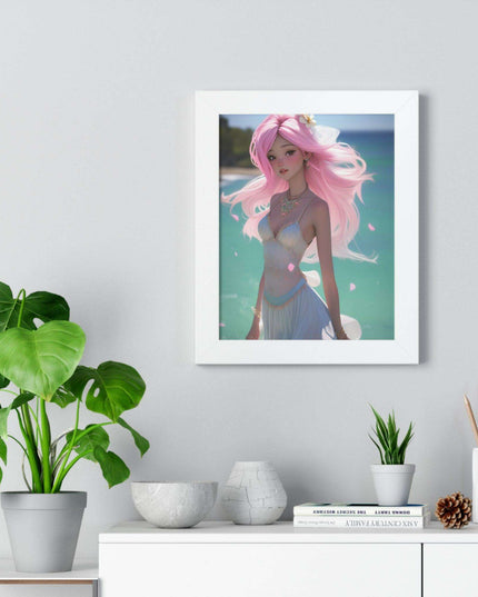 Eco-Conscious Mermaid Art Set with Sustainable Framing