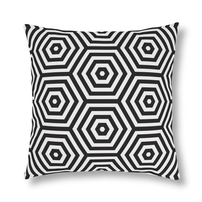 Water-Resistant Geometric Blossom Outdoor Cushions with Effortless-Clean Innovation