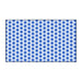 Opulent Blue Daisies Custom Floor Mat with Elegant Executive Trim and Secure Non-Slip Base