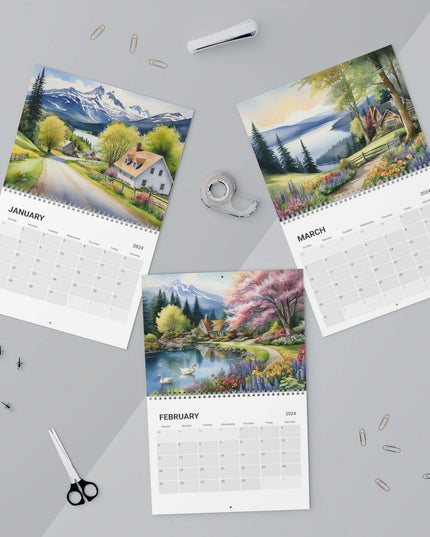 2024 Luxe Artistic Wall Calendar - Signature Collection